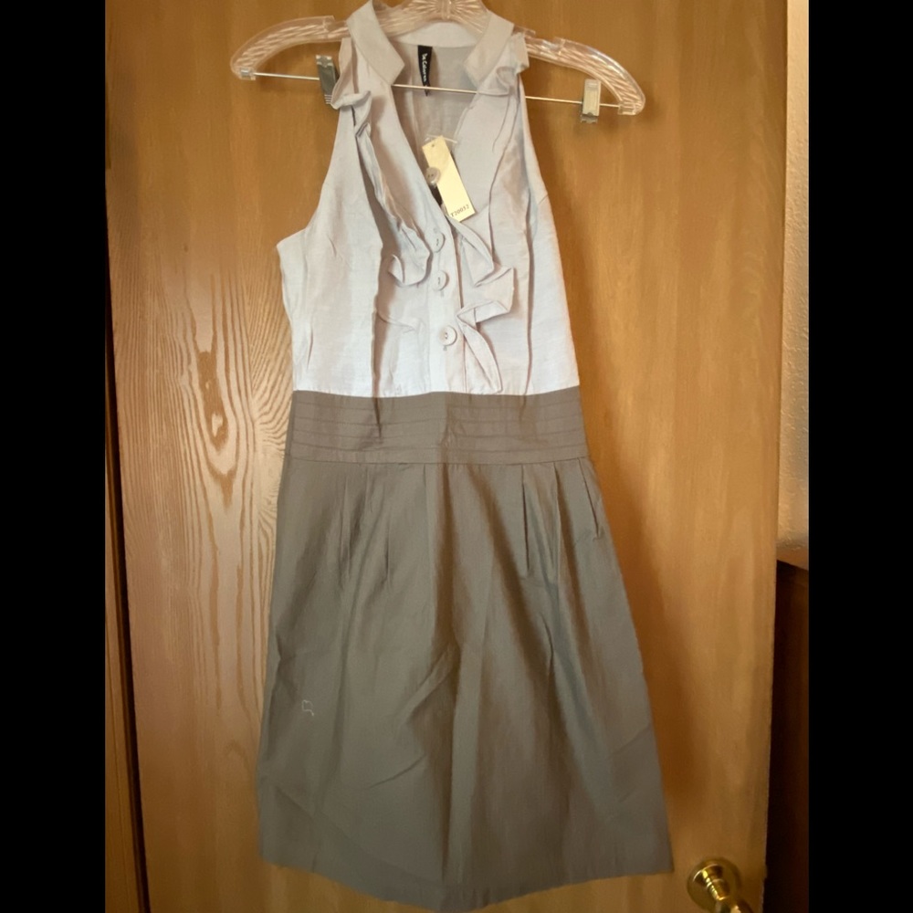 Two Tone Ruffle Dress Size M